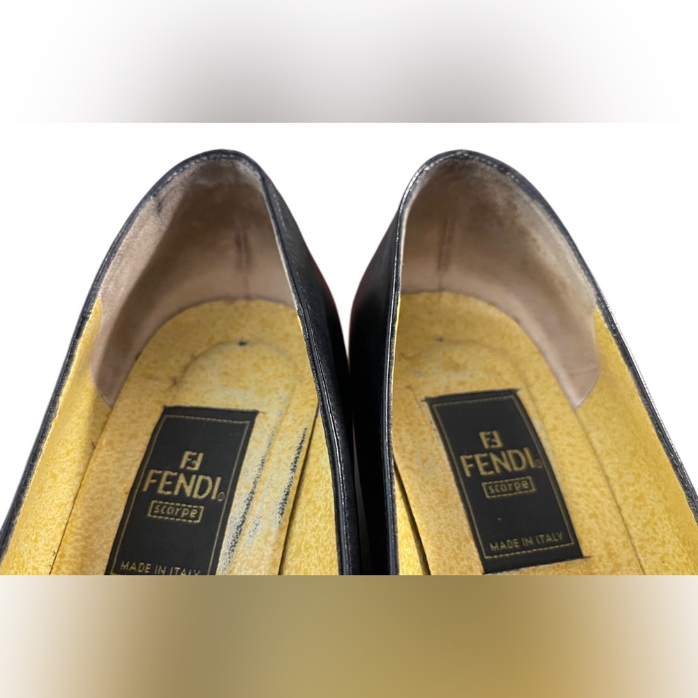 Fendi Zucca Logo Leather Loafers | Size 36.5 or 23.5 cm - Picture 9 of 16